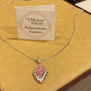 Gorgeous & rare Padparadscha Sapphire necklace!